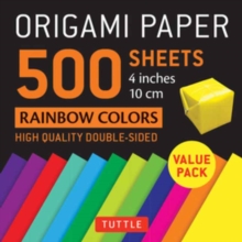 Origami Paper 500 sheets Rainbow Colors 4" (10 cm) : Tuttle Origami Paper: Double-Sided Origami Sheets Printed with 12 Different Color Combinations