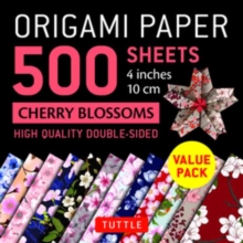 Origami Paper 500 sheets Cherry Blossoms 4" (10 cm) : Tuttle Origami Paper: Double-Sided Origami Sheets Printed with 12 Different Illustrated Patterns