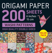 Origami Paper 200 sheets Washi Patterns 6" (15 cm) : Tuttle Origami Paper: Double Sided Origami Sheets Printed with 12 Different Designs (Instructions for 6 Projects Included)