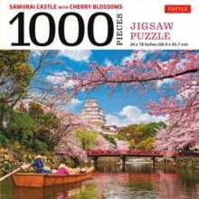 Samurai Castle with Cherry Blossoms 1000 Piece Jigsaw Puzzle : Cherry Blossoms at Himeji Castle (Finished Size 24 in X 18 in)