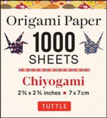 Origami Paper Chiyogami 1,000 sheets 2 3/4 in (7 cm) : Tuttle Origami Paper: Double-Sided Origami Sheets Printed with 12 Designs (Instructions for Origami Crane Included)