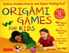 Origami Games for Kids Kit : Action Packed Games and Paper Folding Fun! [Origami Kit with Book, 48 Papers, 75 Stickers, 15 Exciting Games, Easy-to-Assemble Game Pieces]