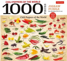 Chili Peppers of the World - 1000 Piece Jigsaw Puzzle : for Adults and Families - Finished Puzzle Size 29 x 20 inch (74 x 51 cm); A3 Sized Poster