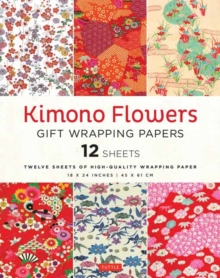 Kimono Flowers Gift Wrapping Papers - 12 sheets : 18 x 24 inch (45 x 61 cm) Wrapping Paper Sheets