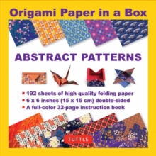 Origami Paper in a Box - Abstract Patterns : 192 Sheets of Tuttle Origami Paper: 6x6 Inch Origami Paper Printed with 10 Different Patterns: 32-page Instructional Book of 4 Projects