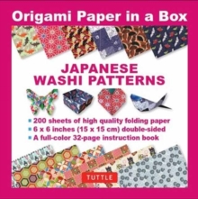 Origami Paper in a Box - Japanese Washi Patterns : 200 Sheets of Tuttle Origami Paper: 6x6 Inch Origami Paper Printed with 12 Different Patterns: 32-page Instructional Book of 10 Projects