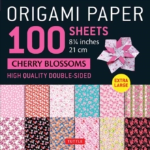 Origami Paper 100 sheets Cherry Blossoms 8 1/4" (21 cm) : Extra Large Double-Sided Origami Sheets Printed with 12 Different Color Combinations (Instructions for 5 Projects Included)