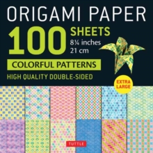 Origami Paper 100 sheets Colorful Patterns 8 1/4" (21 cm) : Extra Large Double-Sided Origami Sheets Printed with 12 Different Color Combinations (Instructions for 5 Projects Included)