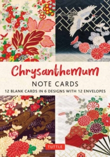 Chrysanthemums, 12 Note Cards : 12 Blank Cards in 6 Lovely Designs (2 each) with 12 Patterned Envelopes