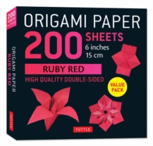 Origami Paper 200 sheets Ruby Red 6" : Solid Red Double-Sided Origami Sheets with Instructions for 10 Projects