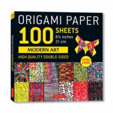 Origami Paper 100 sheets Modern Art 8 1/4" : Extra Large Double-Sided Origami Sheets Printed with 12 Different Patterns (Instructions for 5 Projects Included)