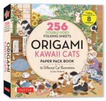 Origami Kawaii Cats Paper Pack Book : 256 Double-Sided Folding Sheets (Includes Instructions for 8 Models)