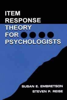Item Response Theory, Paperback Book Item Response Theory, Paperback Book