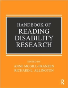 Handbook of Reading Disability Research, Paperback / softback Book Handbook of Reading Disability Research, Paperback / softback Book