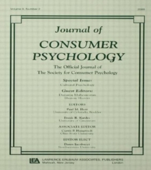 Cultural Psychology : A Special Issue of the journal of Consumer Psychology