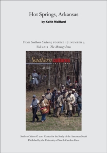 Hot Springs, Arkansas : An article from Southern Cultures 17:3, The Memory Issue