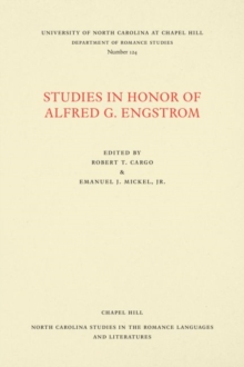 Studies in Honor of Alfred G. Engstrom, Paperback / softback Book Studies in Honor of Alfred G. Engstrom, Paperback / softback Book
