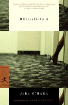 Butterfield 8, Paperback Book Butterfield 8, Paperback Book