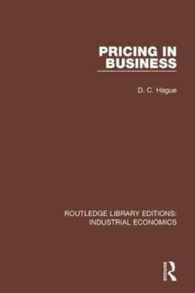 Pricing in Business, Paperback / softback Book Pricing in Business, Paperback / softback Book