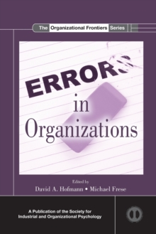 Errors in Organizations, Paperback / softback Book Errors in Organizations, Paperback / softback Book