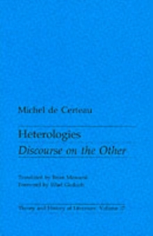 Heterologies : Discourse on the Other