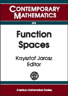 Function Spaces, Paperback / softback Book Function Spaces, Paperback / softback Book
