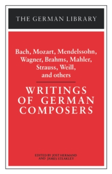 Writings of German Composers, Paperback / softback Book Writings of German Composers, Paperback / softback Book