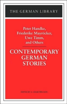 Contemporary German Stories, Paperback / softback Book Contemporary German Stories, Paperback / softback Book