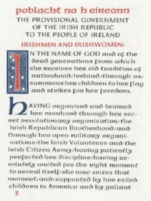 The Easter Proclamation Of The Irish Republic, 1916