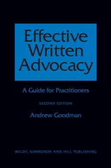 Effective Written Advocacy : A Guide for Practitioners