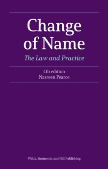 Change of Name: The Law and Practice, Paperback Book Change of Name: The Law and Practice, Paperback Book