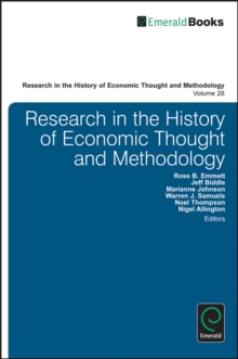 Research in the History of Economic Thought and Methodology, Hardback Book Research in the History of Economic Thought and Methodology, Hardback Book