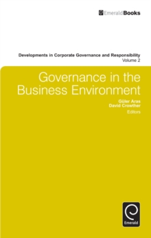 Governance in the Business Environment, Hardback Book Governance in the Business Environment, Hardback Book