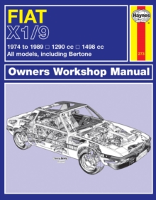 Fiat X1/9 (74 - 89) Haynes Repair Manual