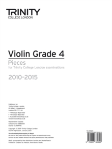 Violin Exam Pieces Grade 4 2010-2015 (part Only), Sheet music Book Violin Exam Pieces Grade 4 2010-2015 (part Only), Sheet music Book