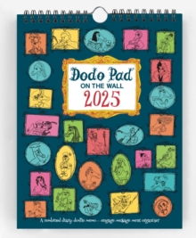 Dodo Pad On The Wall 2025 - Calendar Year Wall Hanging Week to View Calendar Organiser : A Diary-Organiser-Planner Wall Book for up to 5 people/activities. UK made, sustainable, plastic free