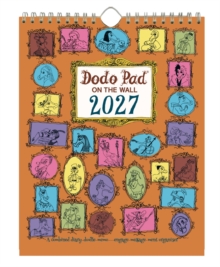 Dodo Pad On The Wall 2027 - Calendar Year Wall Hanging Week To View Calendar Organiser : A Diary-Organiser-Planner Wall Book For Up To 5 People/Activities. Uk Made, Sustainable, Plastic Free Lord Dodo
