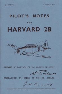 Harvard 2B Pilot's Notes : Air Ministry Pilot's Notes