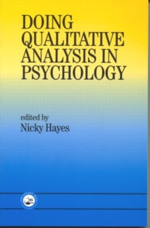 Doing Qualitative Analysis in Psychology, Paperback Book Doing Qualitative Analysis in Psychology, Paperback Book