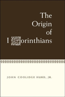 Origin of 1 Corinthians, Hardback Book Origin of 1 Corinthians, Hardback Book