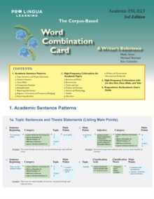 Word Combination Card : A Writer's Reference