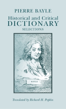 Historical and Critical Dictionary : Selections