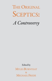 The Original Sceptics : A Controversy, Paperback Book The Original Sceptics : A Controversy, Paperback Book