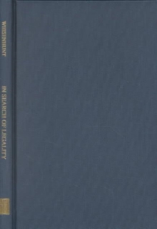 In Search of Legality - Mikhail M. Speranskii & the Codification of Russian Law
