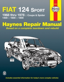 Fiat 124 Sport Coupe & Spider (1968-1978) Haynes Repair Manual (USA)