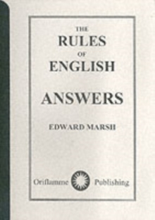 The Rules of English : Answers, Paperback Book The Rules of English : Answers, Paperback Book
