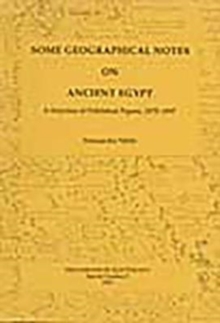 Some Geographical Notes on Ancient Egypt, Paperback Book Some Geographical Notes on Ancient Egypt, Paperback Book