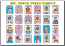 Let's Sign BSL Early Years & Baby Signs: Poster/Mats A3 Set of 2 (British Sign Language)|Steve Burkholder|Paperback / softback
