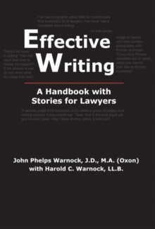 Effective Writing : A Handbook with Stories for Lawyers