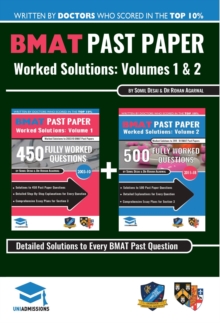 Bmat Past Paper Worked Solutions Volume 1 & 2 : Fully Worked Answers, 600+ Questions Explained, 2003-15, Detailed Essay Plans 1 & 2, Paperback / softback Book Bmat Past Paper Worked Solutions Volume 1 & 2 : Fully Worked Answers, 600+ Questions Explained, 2003-15, Detailed Essay Plans 1 & 2, Paperback / softback Book